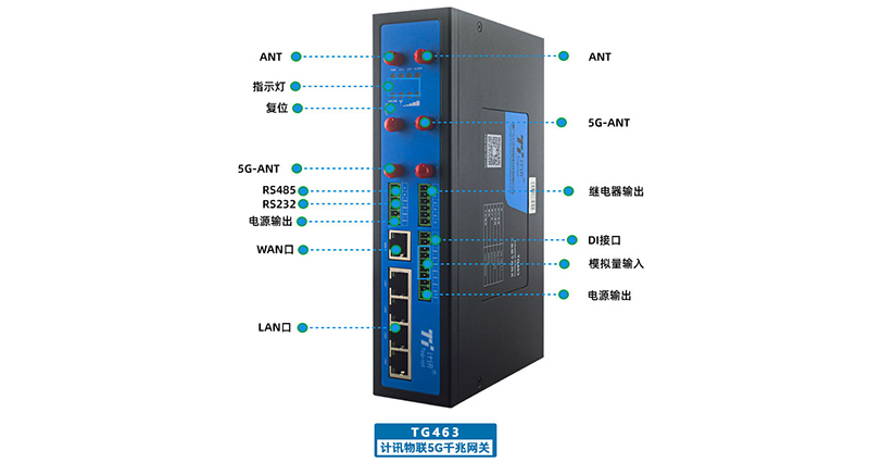 卡轨安装5G工业POE路由器